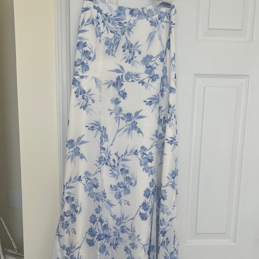 Abercrombie & Fitch Blue and White Floral Maxi Dress